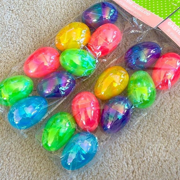 Brand New Easter Basket Bundle Dragonfly Felt Glitter Eggs Printed Colorful Lot - Picture 4 of 16